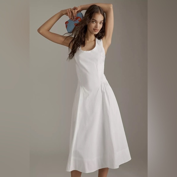 By Anthropologie Sleeveless Scoop-Neck Midi Dress - Picture 2 of 8